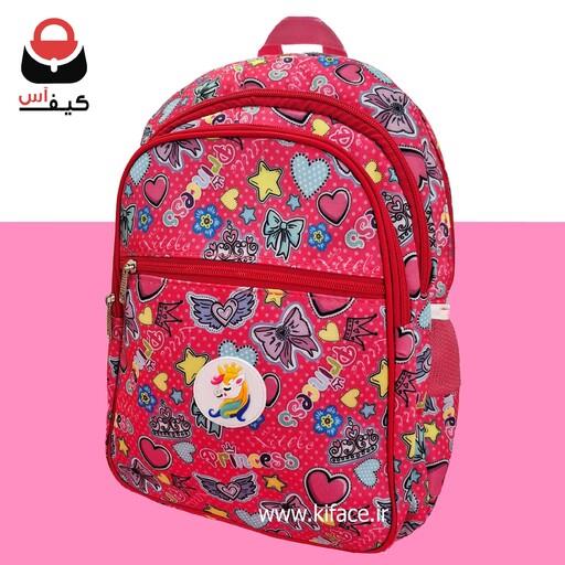 کیف مدرسه دبستانی دخترانه طرح فانتزی کیتی جنس اعلا شیک و جادار